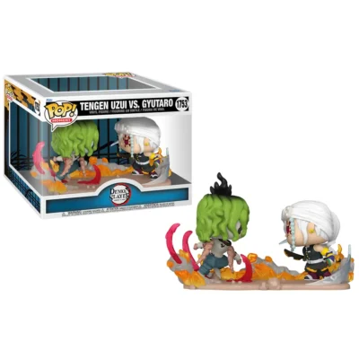 Funko Pop Moment Demon Slayer numero 1753, Tengen Uzui contro Gyutaro, diorama in vinile