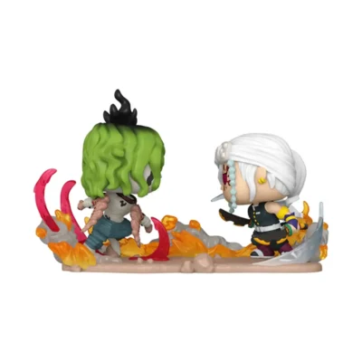 Funko Pop Moment Demon Slayer numero 1753, Tengen Uzui contro Gyutaro, diorama in vinile