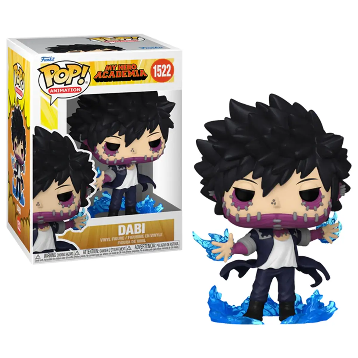 Funko Pop Dabi Flames My Hero Academia N° 1522 Funko Pop Dabi Flames di My Hero Academia numero 1522