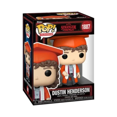 Confezione window box del Funko Pop Dustin Henderson di Stranger Things numero 1887