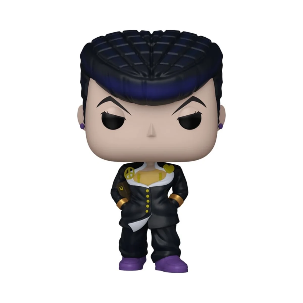 Funko Pop Josuke Higashikata Jojo's Bizarre Adv. N° 2487 Dettaglio del Funko Pop Josuke Higashikata di Jojo's Bizarre Adv. numero 2487