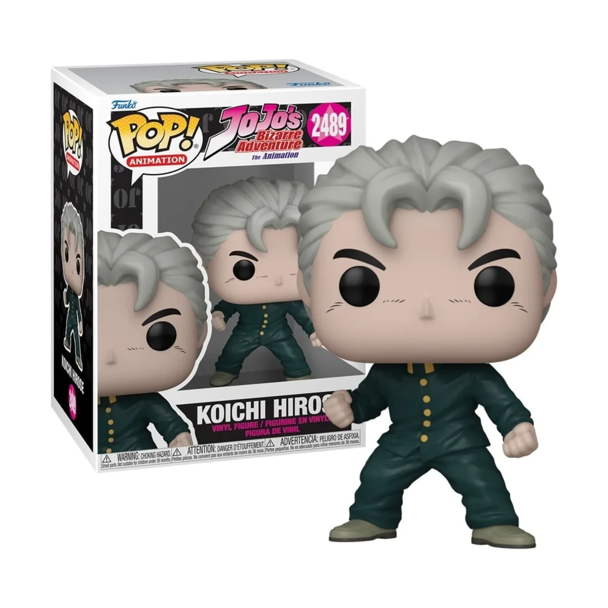 Funko Pop Koichi Hirose Jojo's Bizarre Adv. N° 2489 Funko Pop Koichi Hirose di Jojo's Bizarre Adv. numero 2489