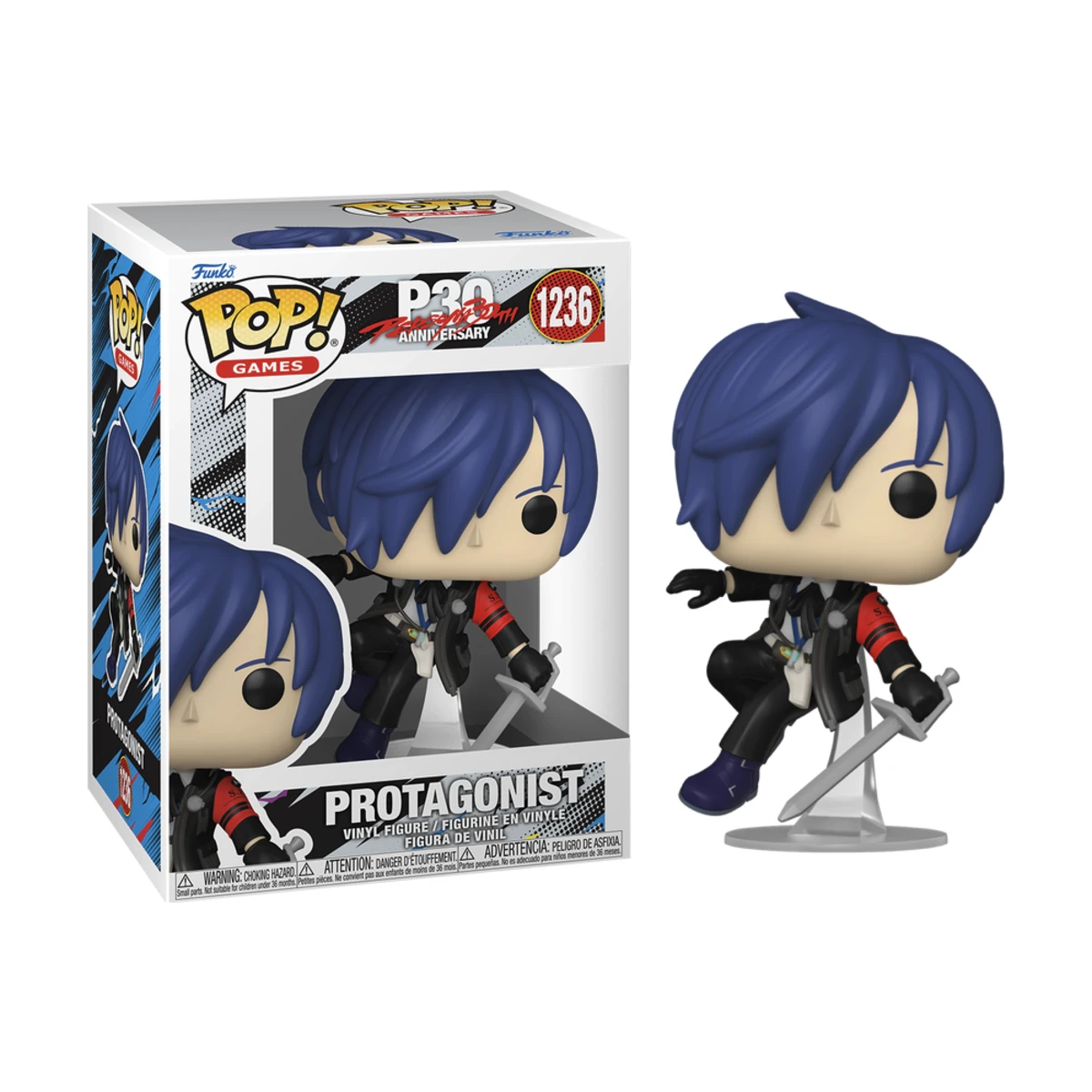 Funko Pop Male Protagonist Persona N° 1236 Funko Pop Male Protagonist Persona N° 1236