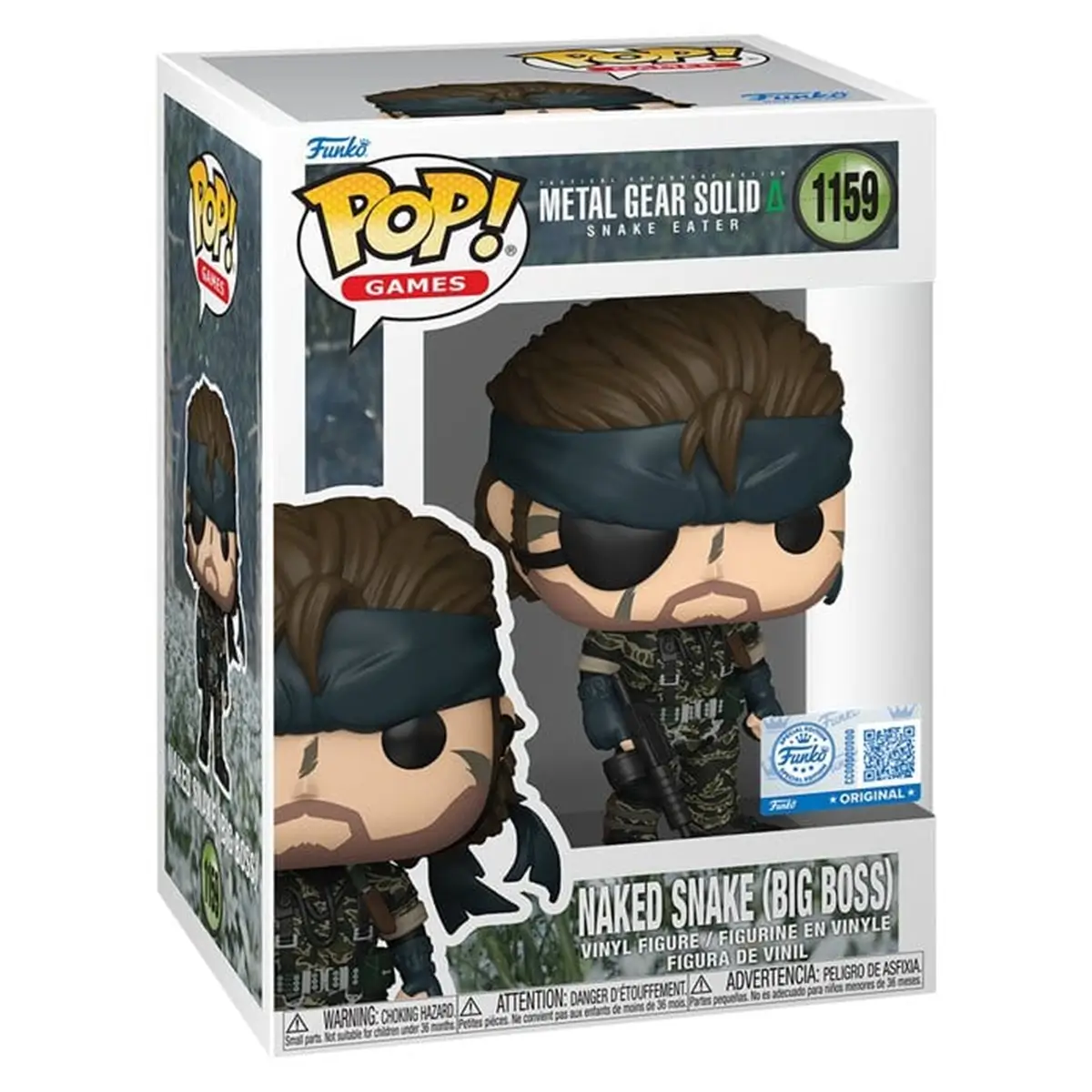 Funko Pop Naked Snake Big Boss Metal Gear Solid N° 1159 funko pop naked snake big boss metal gear solid 1159