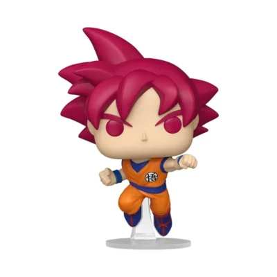 Dettaglio del Funko Pop Super Saiyan God Goku di Dragon Ball numero 2492