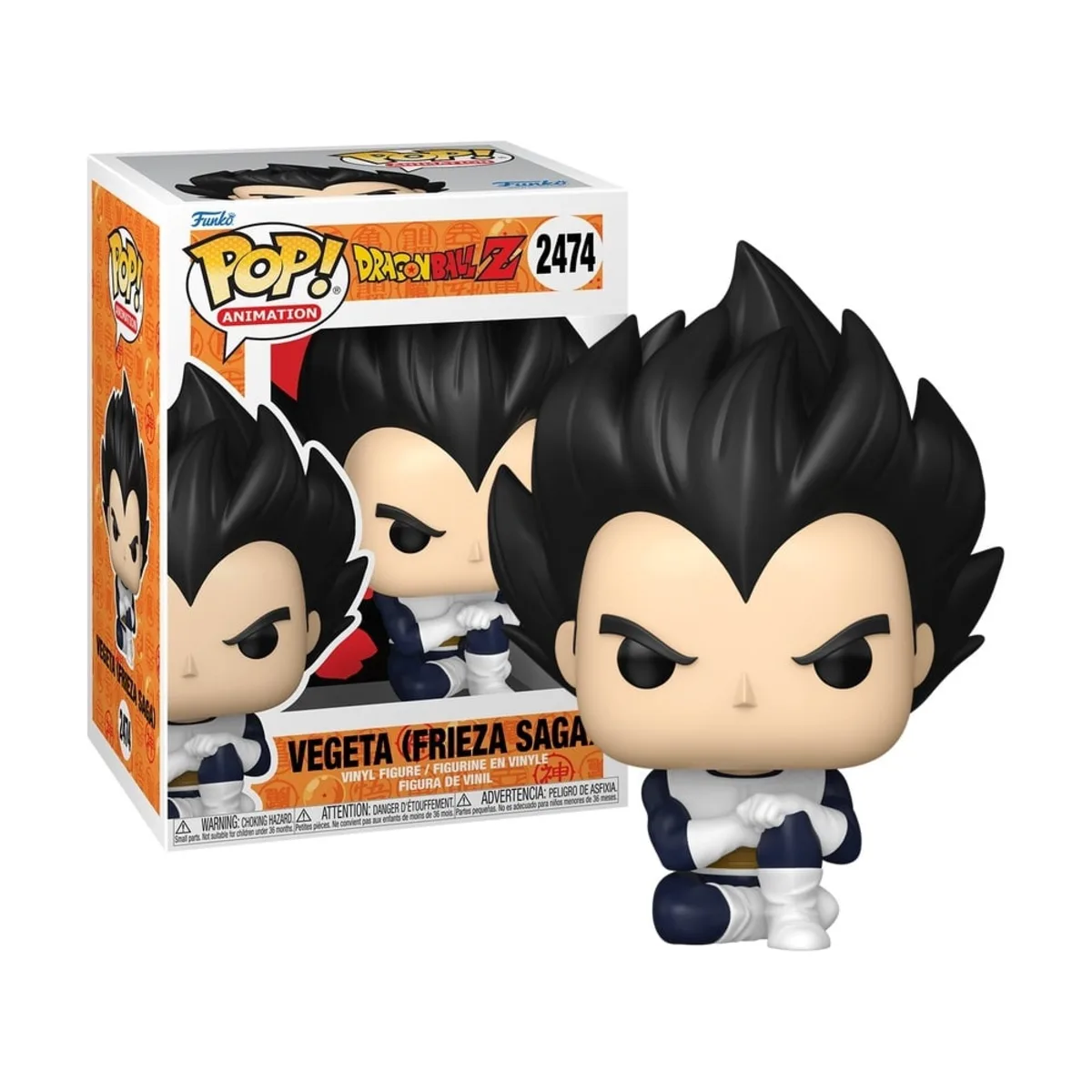 Funko Pop Vegeta Frieza Saga Dragon Ball N° 2474 Funko Pop Vegeta di Dragon Ball numero 2474