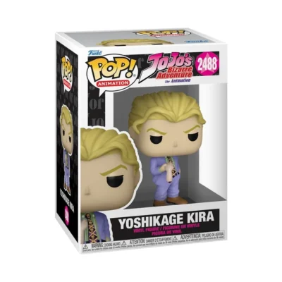 Confezione window box del Funko Pop Yoshikage Kira di Jojo's Bizarre Adv. numero 2488