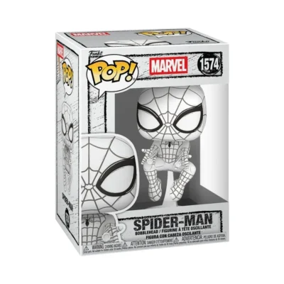Confezione window box del Funko Pop Spider-Man di Marvel numero 1574