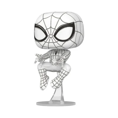 Funko Pop Spider-Man Sketched Marvel N° 1574 Dettaglio del Funko Pop Spider-Man di Marvel numero 1574
