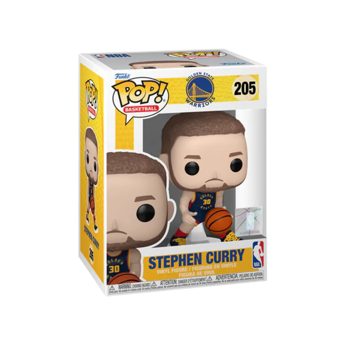 Funko Pop Stephen Curry City Edition 24 NBA N° 205 Confezione window box del Funko Pop Stephen Curry di NBA numero 205