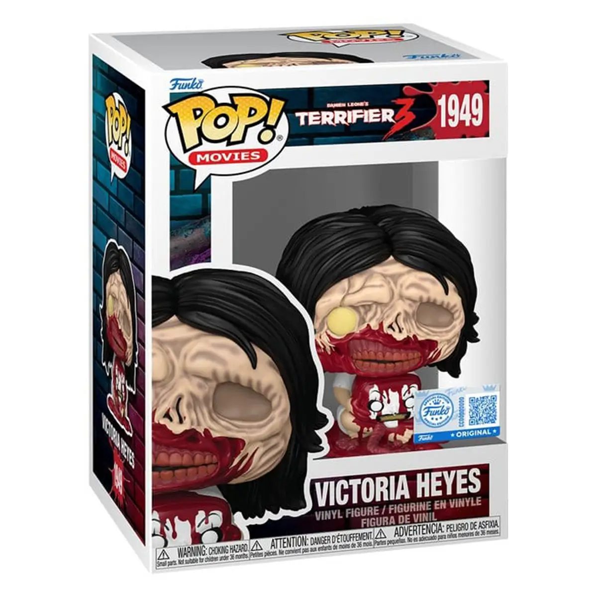 Funko Pop Victoria Heyes Terrifier 3 N° 1949 Funko Pop Victoria Heyes di Terrifier 3 numero 1949