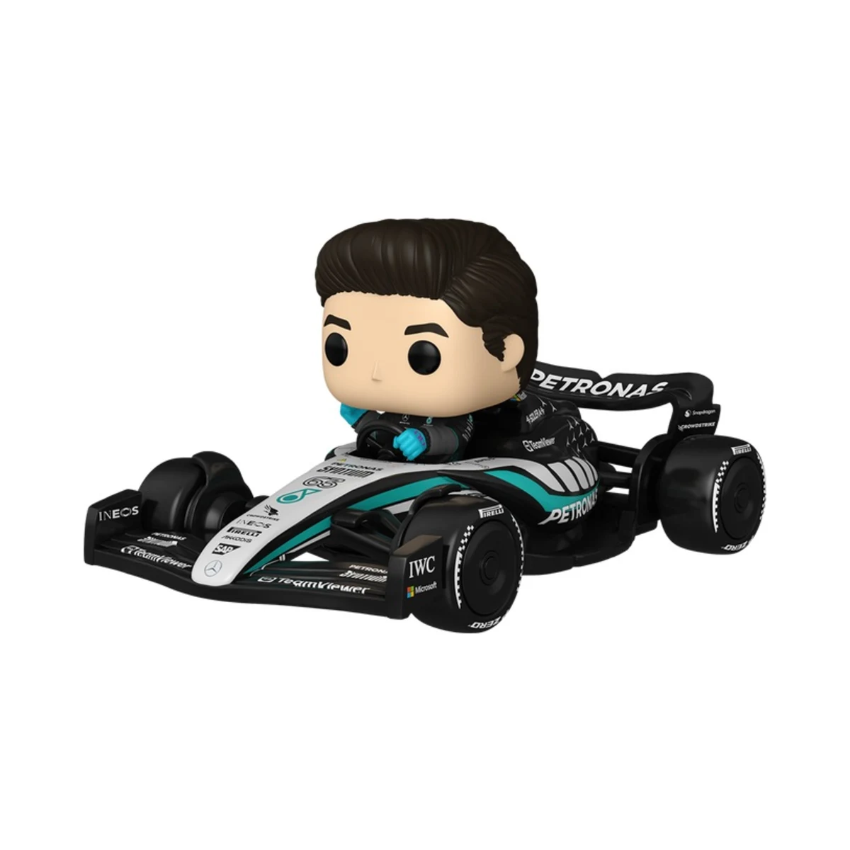 Funko Pop George Russell F1 Deluxe N° 159 Dettaglio del Funko Pop George Russell di GEEK Collection numero 159