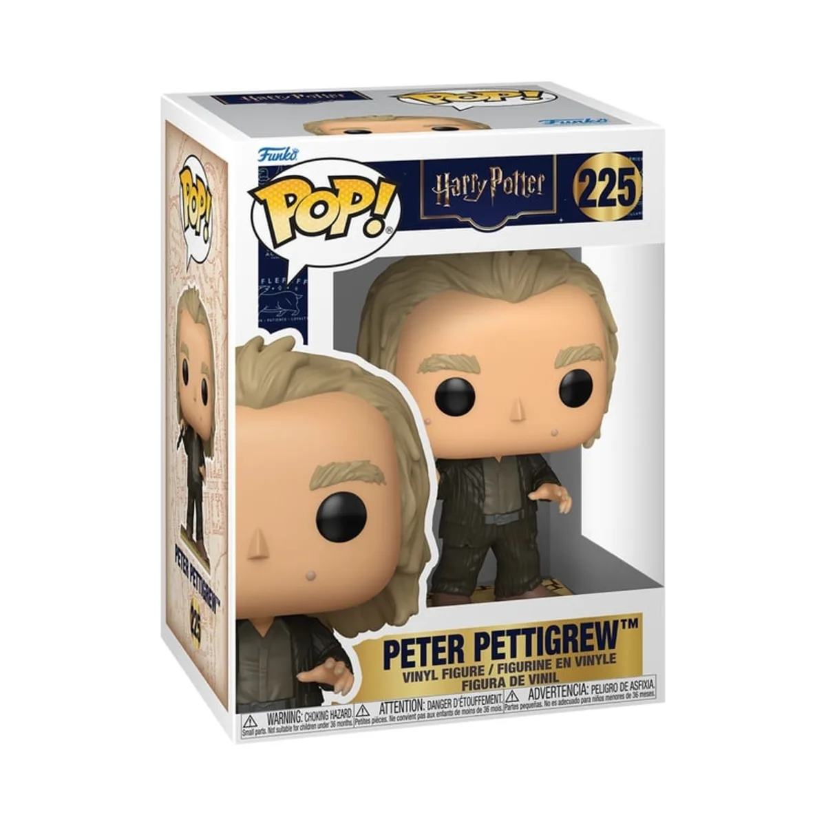 Funko Pop Peter Pettigrew Marauders Map Harry Potter N° 225 Confezione window box del Funko Pop Peter Pettigrew di Harry Potter numero 225