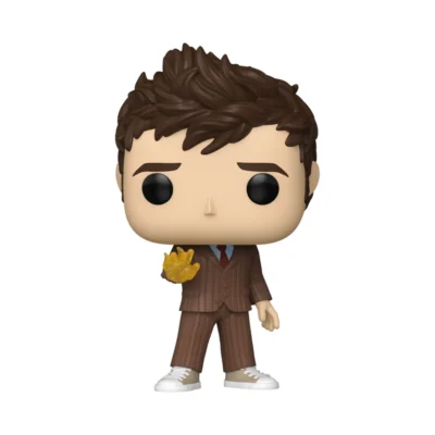 Funko Pop Tenth Doctor Doctor Who N° 1965 Dettaglio del Funko Pop Tenth Doctor di Doctor Who numero 1965