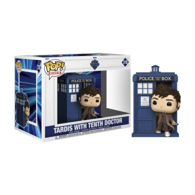 Funko Pop Tenth Doctor with TARDIS di Doctor Who numero 318