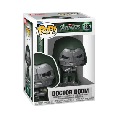 Confezione window box del Funko Pop Doctor Doom di Marvel numero 1636
