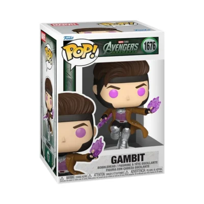 Confezione window box del Funko Pop Gambit di Marvel numero 1676