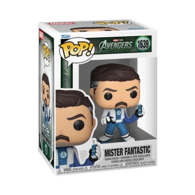 Confezione window box del Funko Pop Mr. Fantastic di Marvel numero 1639