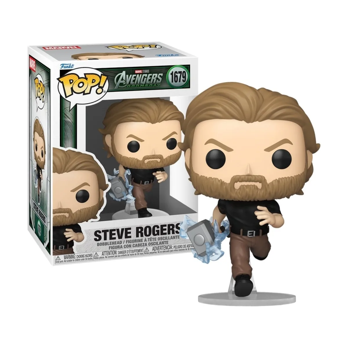 Funko Pop Steve Rogers Marvel N° 1679 Funko Pop Steve Rogers di Marvel numero 1679