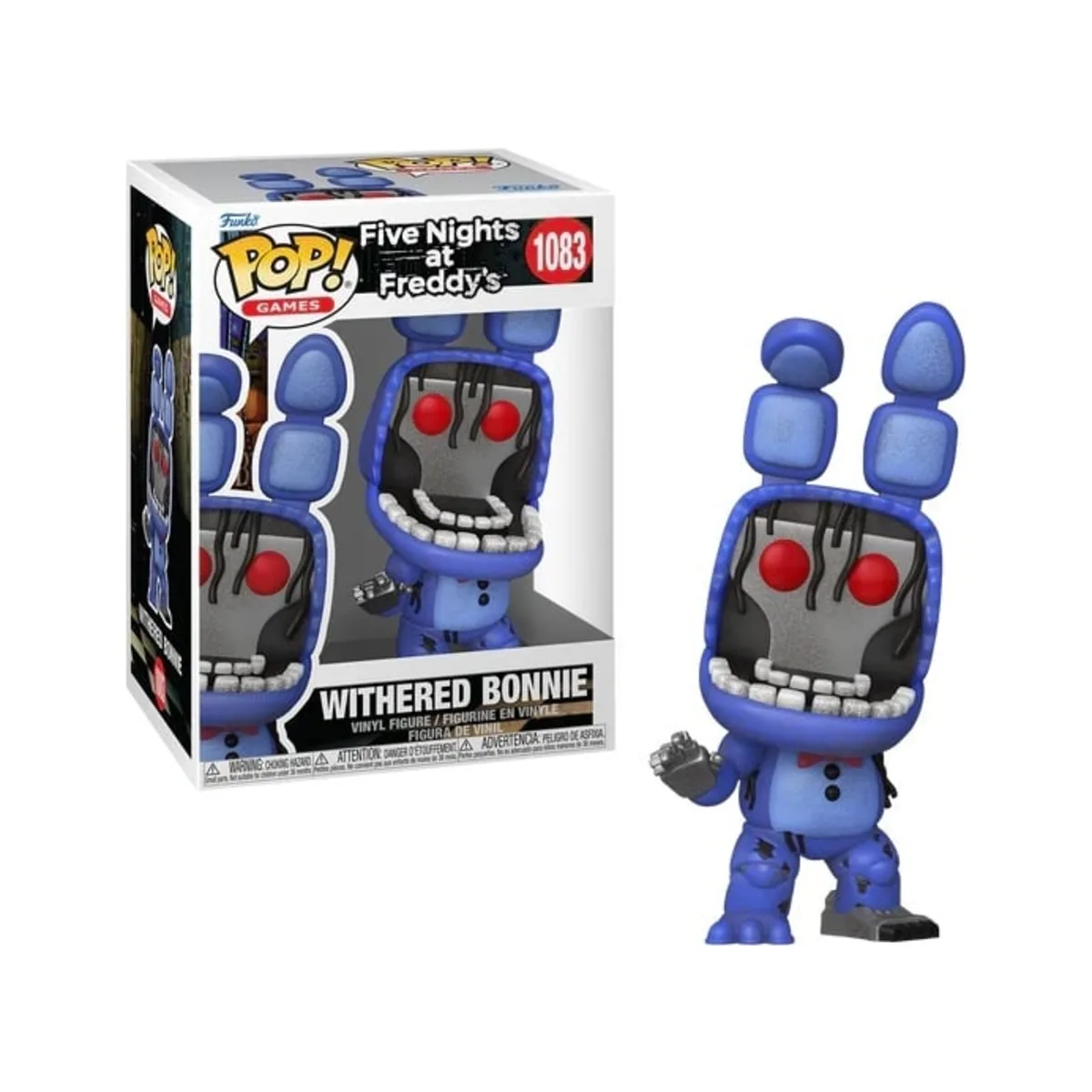 Funko Pop Withered Bonnie Five Nights at Freddy N° 1083 Funko Pop Withered Bonnie di Five Nights at Freddy numero 1083