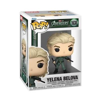 Confezione window box del Funko Pop Yelena di Marvel numero 1638