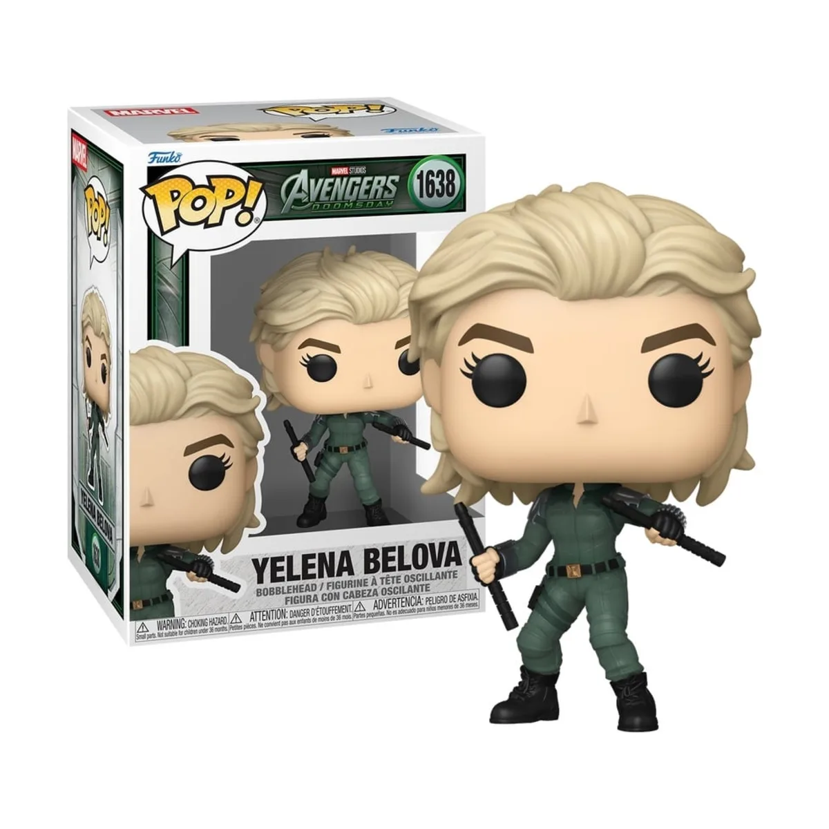 Funko Pop Yelena Avengers Doomsday Marvel N° 1638 Funko Pop Yelena di Marvel numero 1638